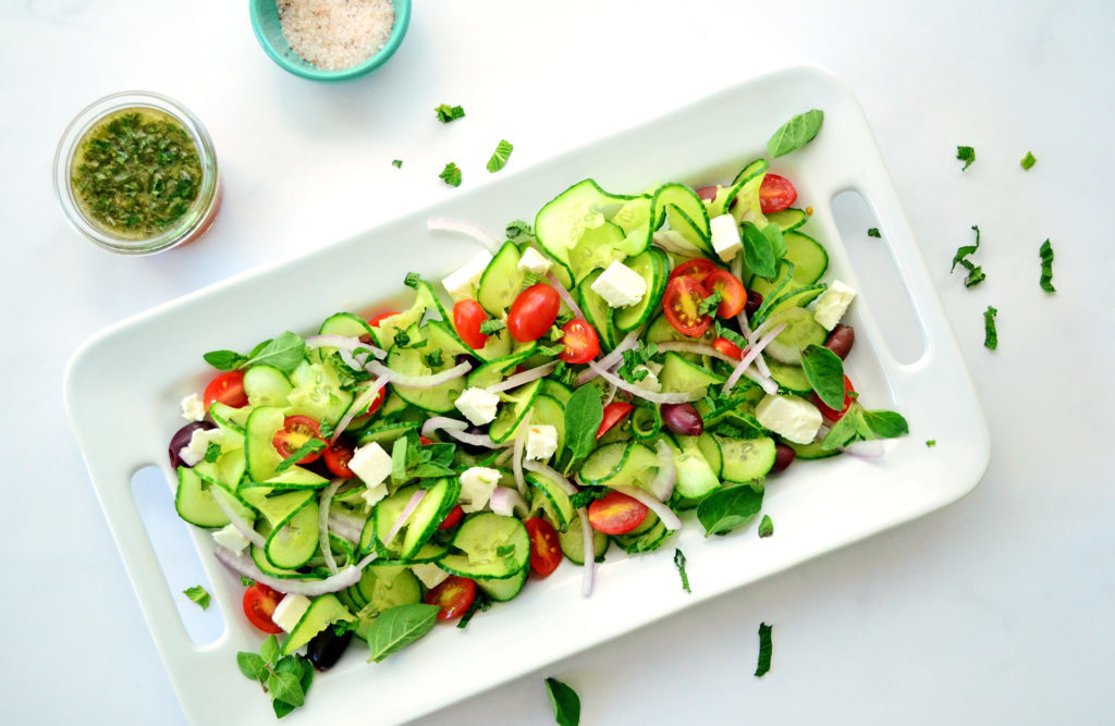 Image for Spiraled Greek Cucumber Salad
